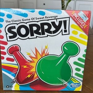 Sorry! Board Game with Red and Green Pieces